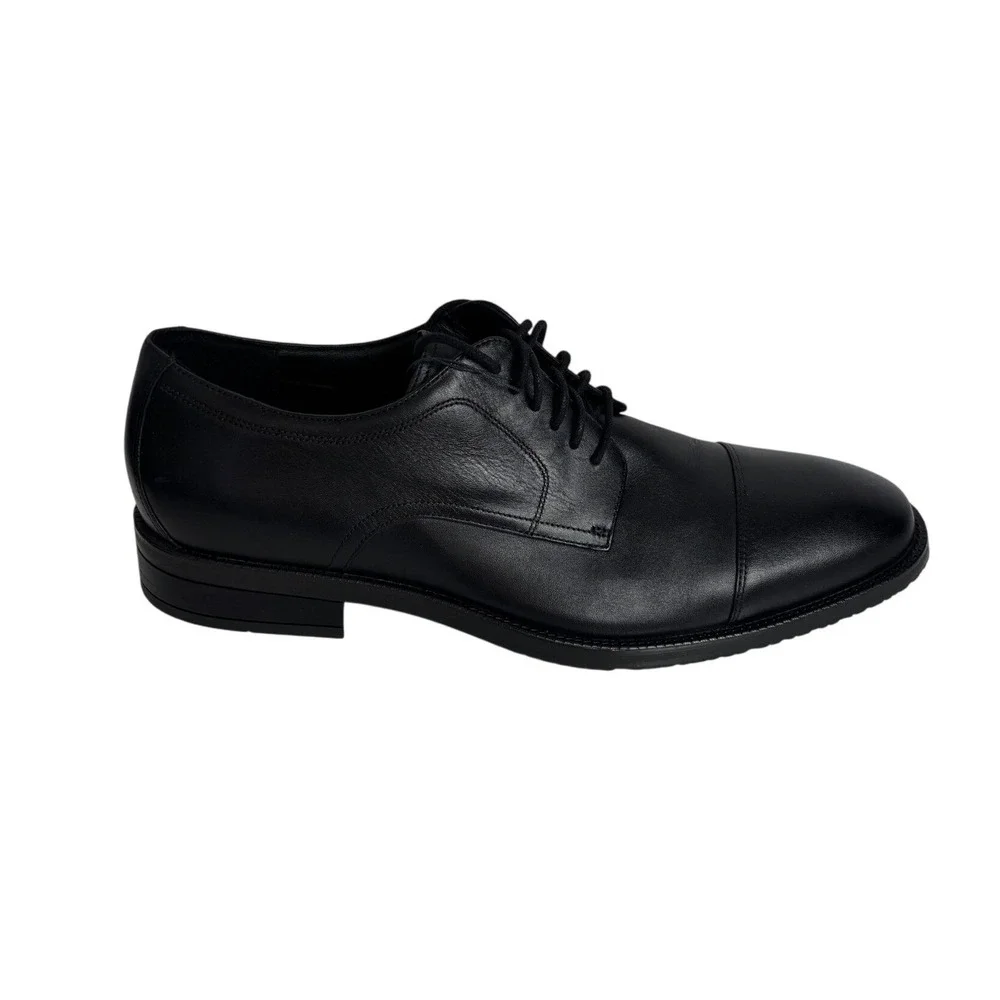 NWT Cole Haan ME‎ Cap Oxford Shoes Mens Size 9 Black Waterproof Leather Oxford